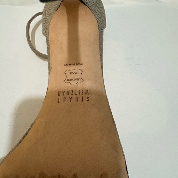 Stuart Weitzman Nudist Heel size 8 snake print accent - Picture 15 of 15